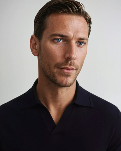 Black Polo Without Buttons