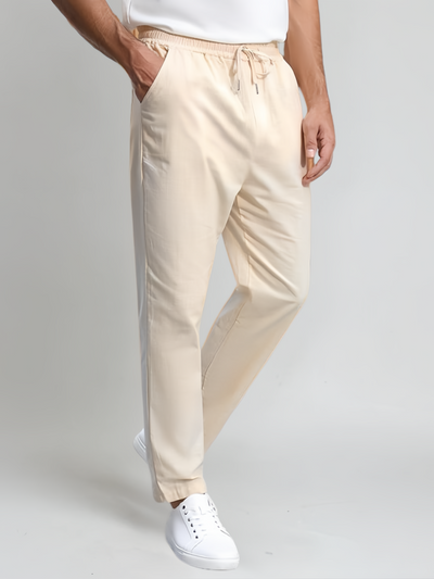 Sea Side Linen Pants - Beige