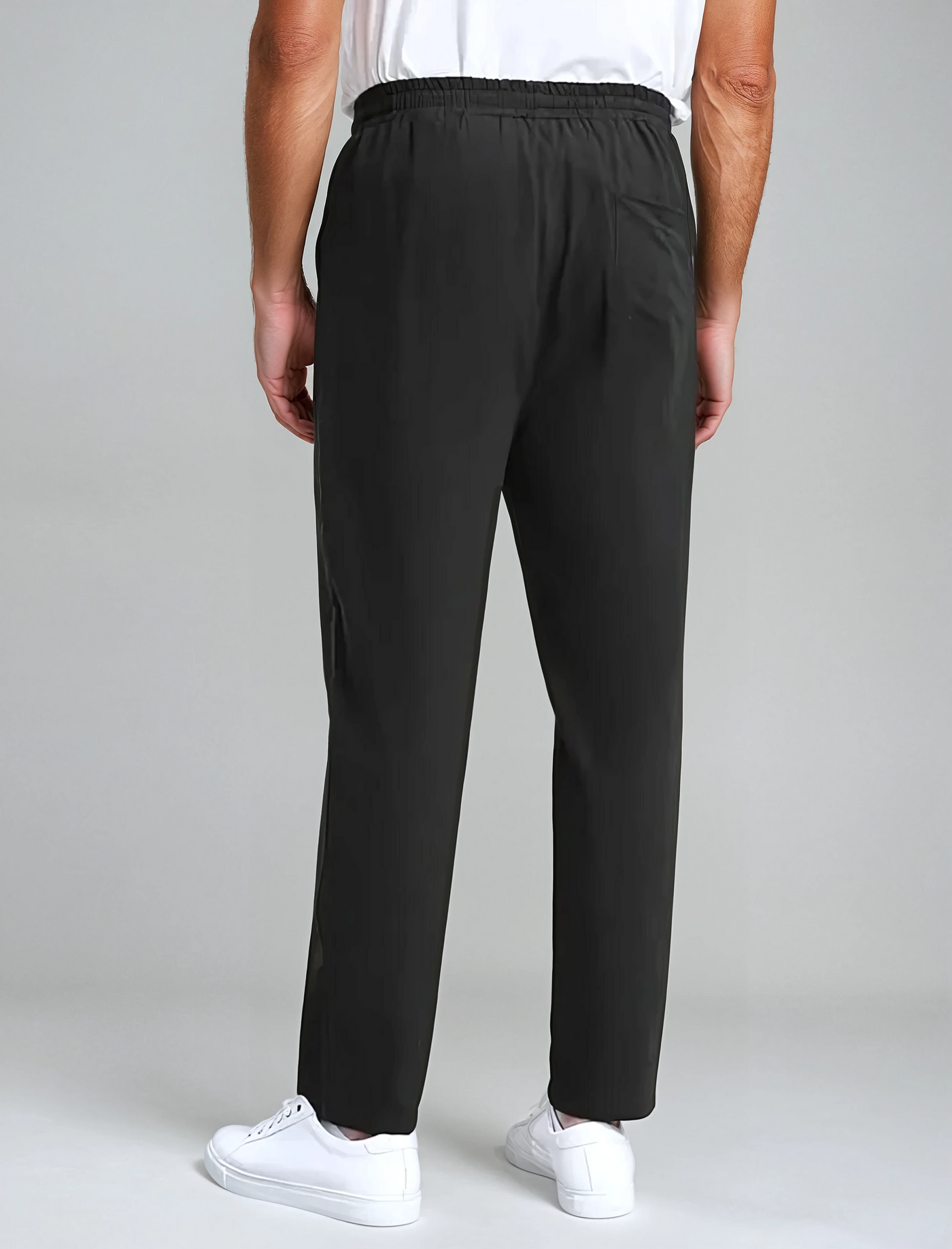 Sea Side Linen Pants - Black