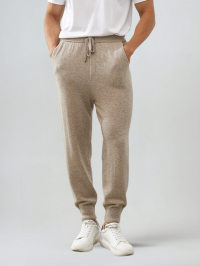 Refined Cashmere Trousers – Beige