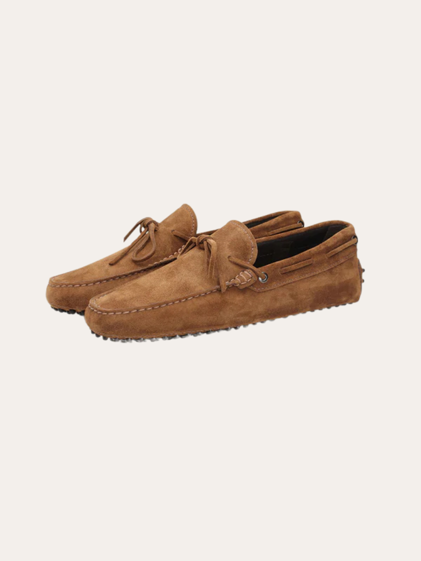 Brown Suede Loafers