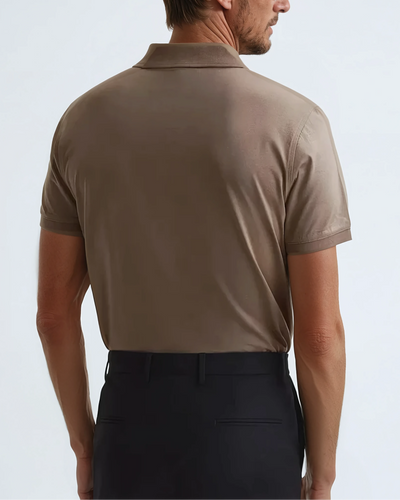 Polo Without Buttons Taupe