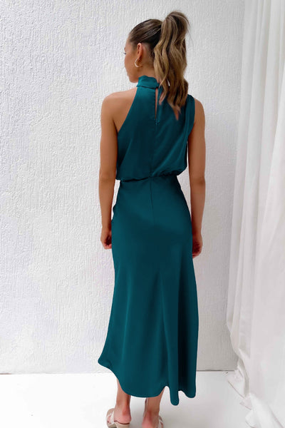 Lydia | Long Dress with Halterneck
