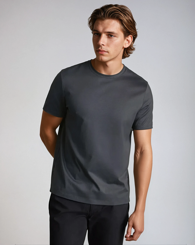 Signature Supima T-shirt – Deep Grey