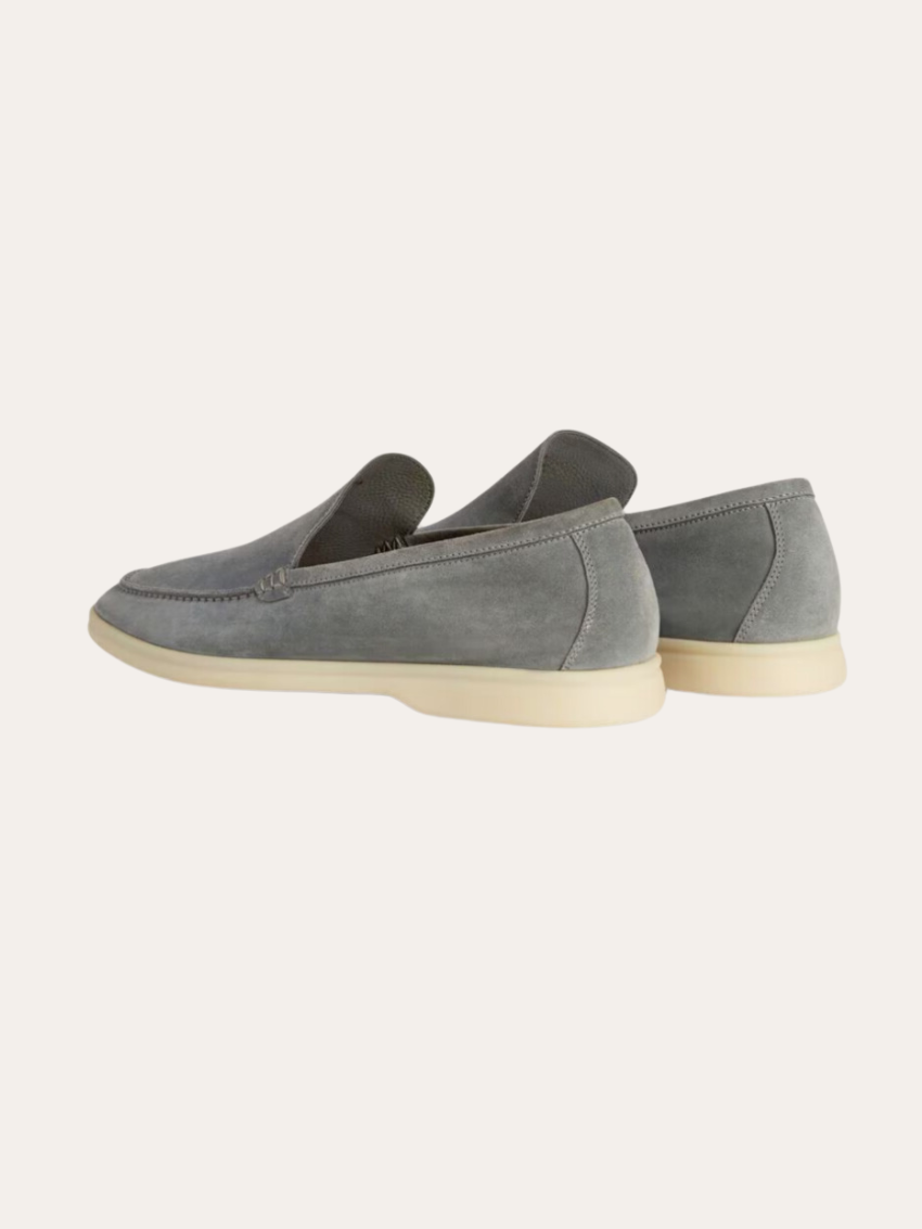 Refined Suede Loafers – Dark Gray