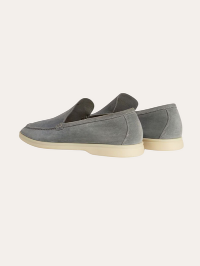 Refined Suede Loafers – Dark Gray