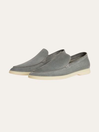 Refined Suede Loafers – Dark Gray