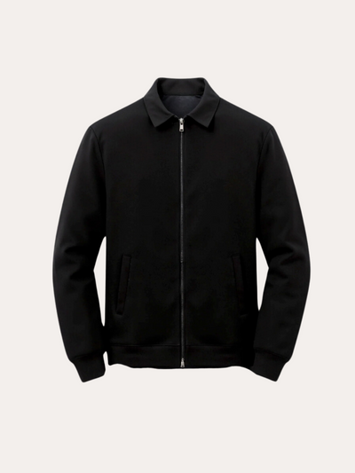 Jacket with polo collar