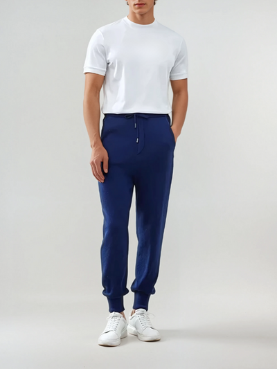 Refined Cashmere Trousers – Blue