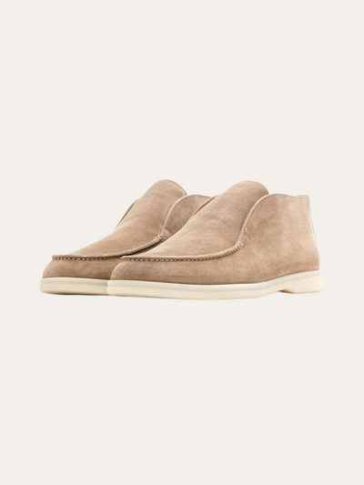 Beige Suede City Loafers