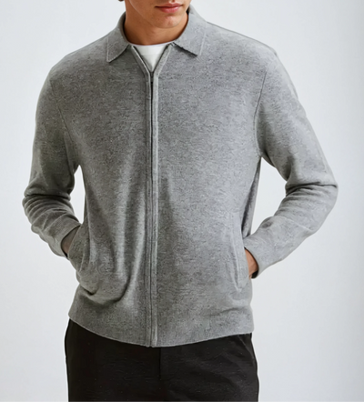Cashmere Jas Grey