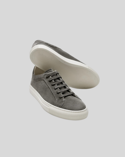 Leather Oxford Sneakers - Dark Grey