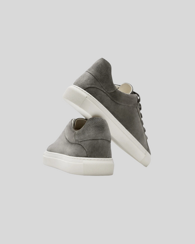 Leather Oxford Sneakers - Dark Grey