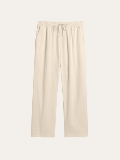 Sea Side Linen Pants - Beige