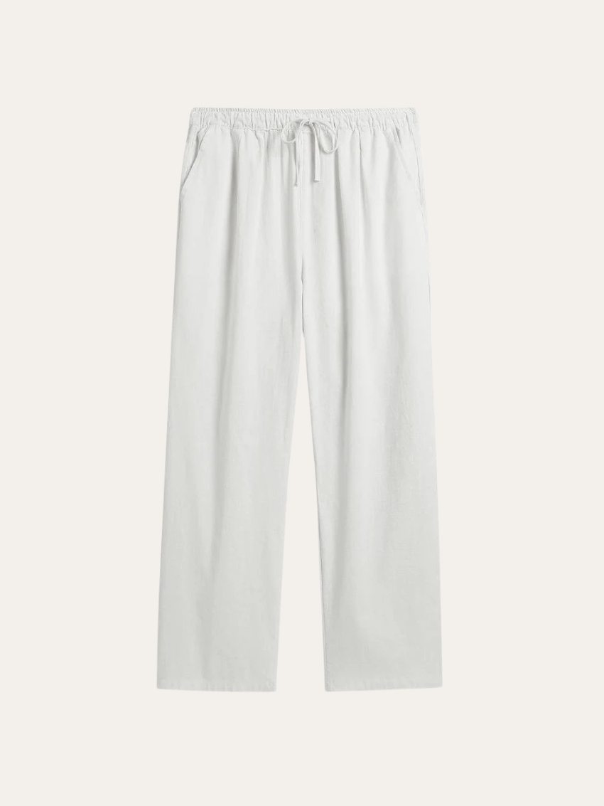 Sea Side Linen Pants - White