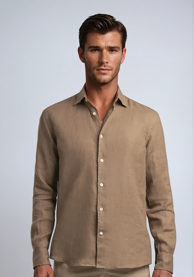Linen Shirt Khaki