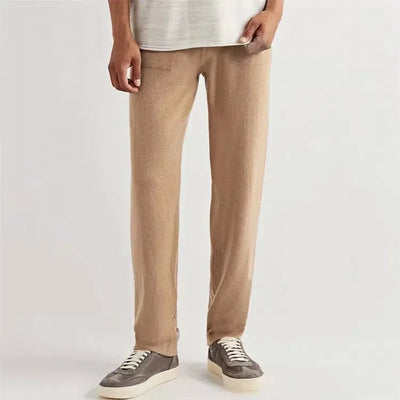 Handcrafted Cashmere Trousers – Sable Khaki