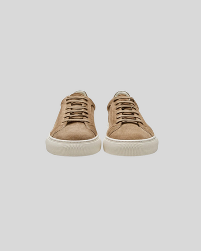 Leather Oxford Sneakers - Khaki
