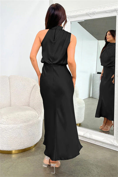Lydia | Long Dress with Halterneck