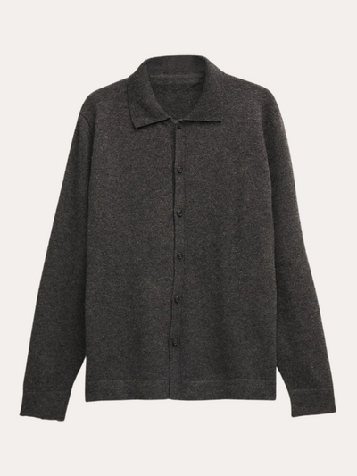 Cashmere Wool Shirt Dark Gray