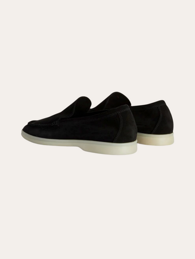 Refined Suede Loafers – Black