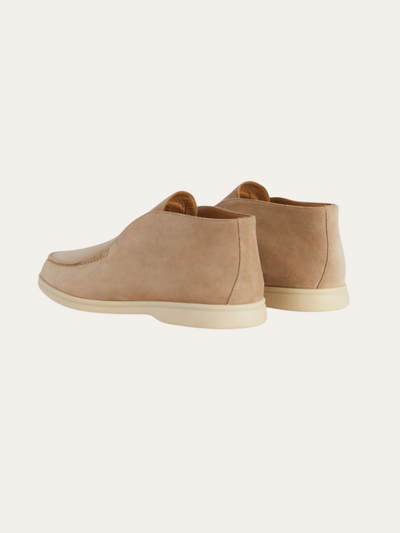 Beige Suede City Loafers