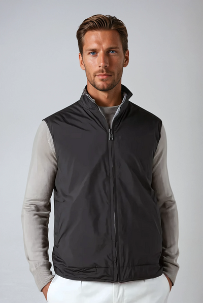 Reversible City Body Warmer - Black