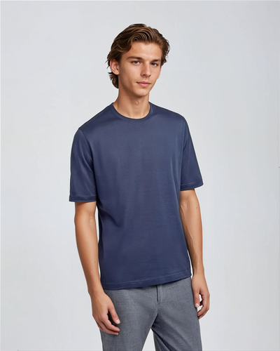 Signature Supima T-shirt – Intense Blue