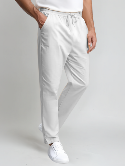 Sea Side Linen Pants - White
