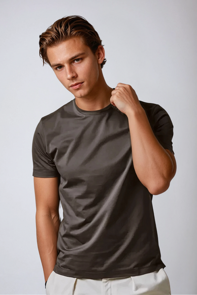 Signature Supima T-shirt – Deep Brown