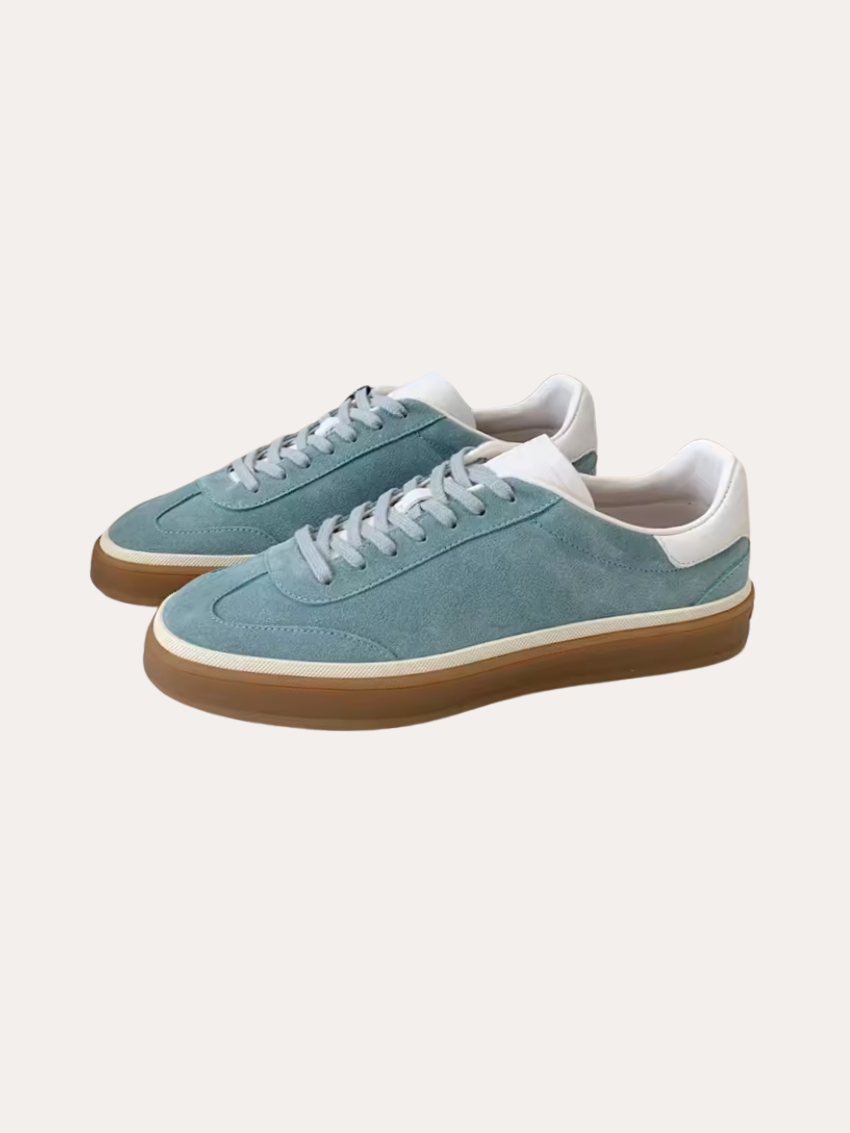 Suede Sneakers Light Blue